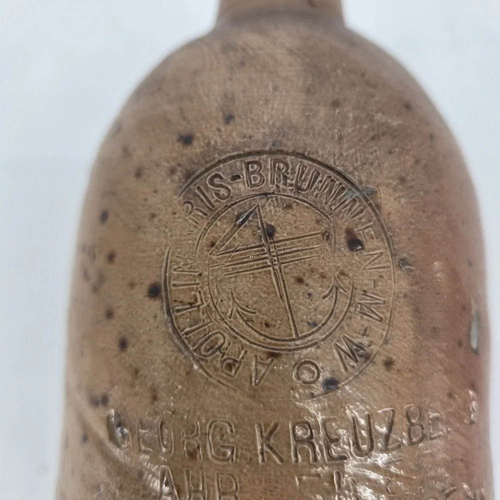 Antique Apollinaris Stoneware Bottle Georg Kreuzberg Ahrweiler Jug 12